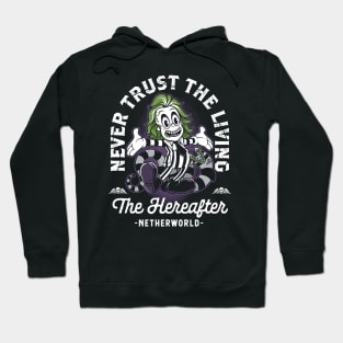 Vintage Cartoon Never Trust The Living - Creepy Cute Goth Hoodie